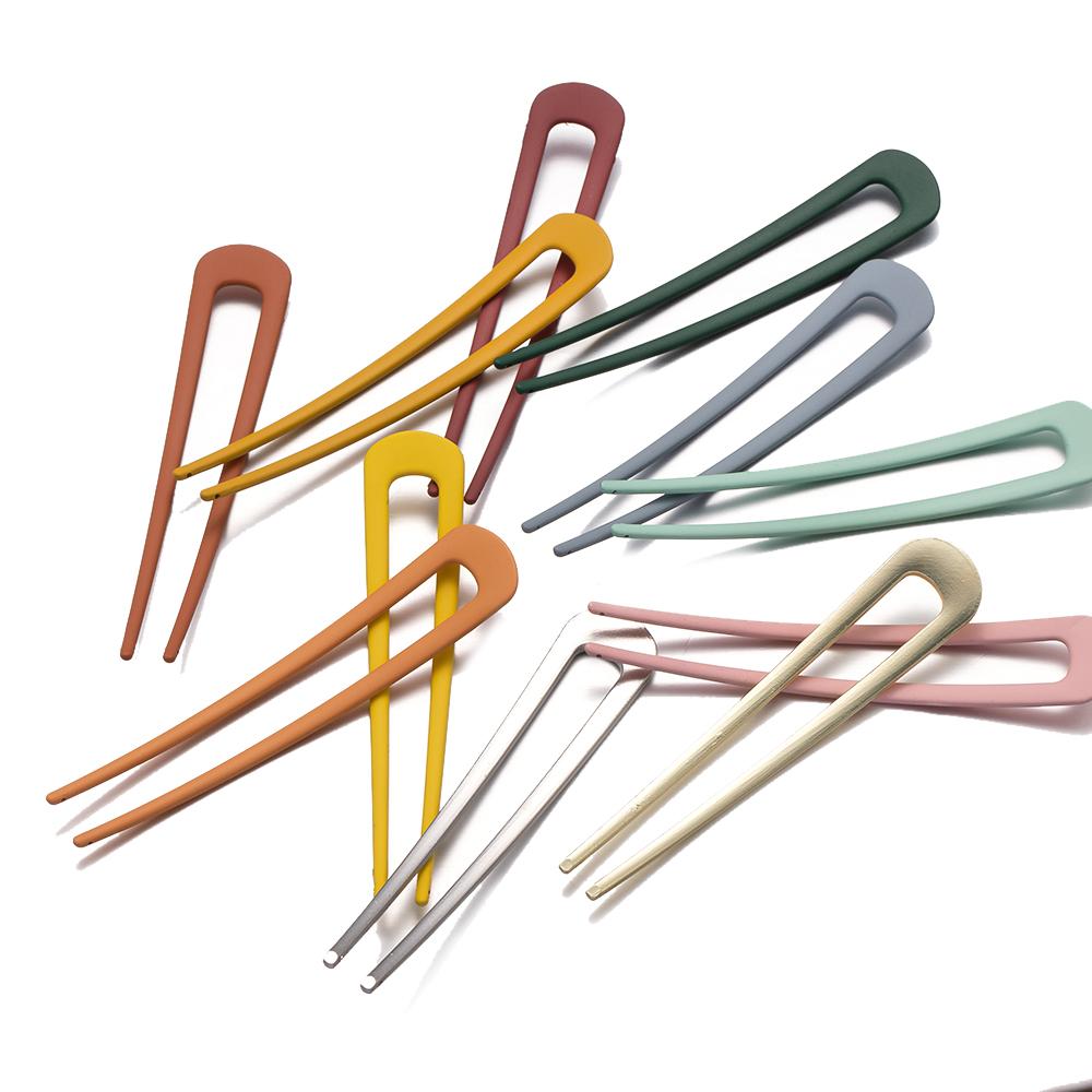1 szt. 10 cm Prosty Metalowy Wsuwka do Włosów w Kształcie Litery U Spinki do Włosów Zestaw Francuskich Spinek do Włosów Modne Akcesoria do Fryzur dla Dziewcząt i Kobiet