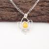 Yellow Cat's Eye Gemstone 925 Sterling Silver Jewelry Handmade Designer Pendant PP-38-44
