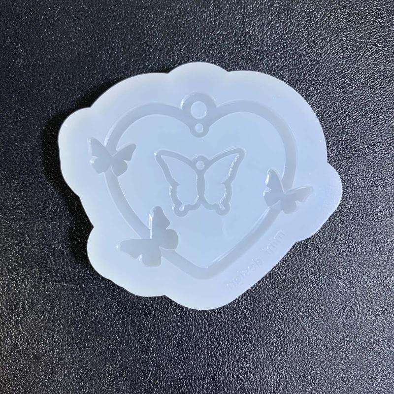 11-styles Love- Keychain Combination Ornament Mold Epoxy Resin Jewelry Mold Resin Casting Pendant Mold Suitable for Diy