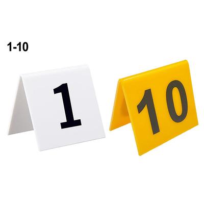 1 - 10 Table Numbering Table Number Acrylic Table Tent Sign
