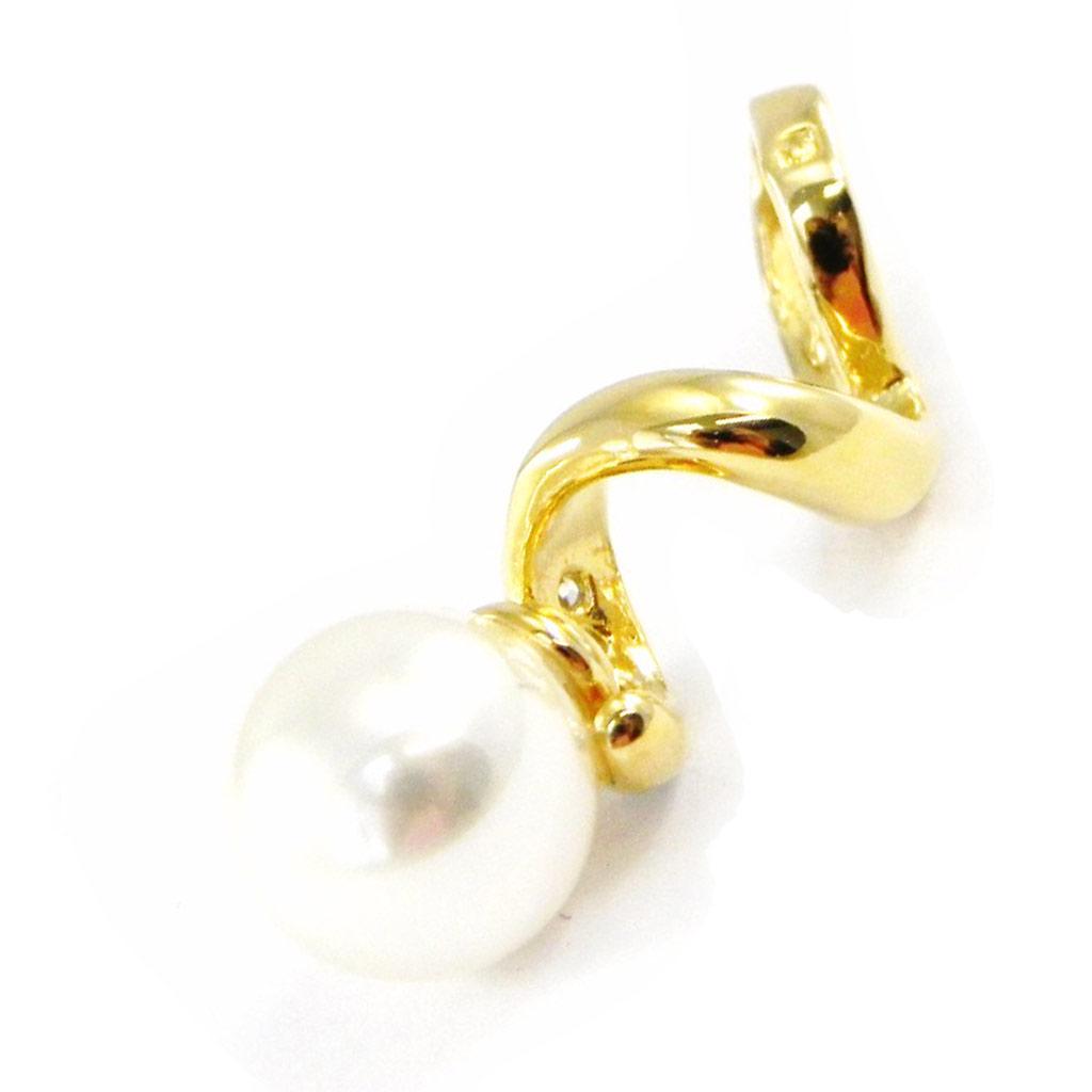 Les Trésors De Lily [D8020] - Gold Plated Pendant 'Passion' White Gold - 23x8 Mm