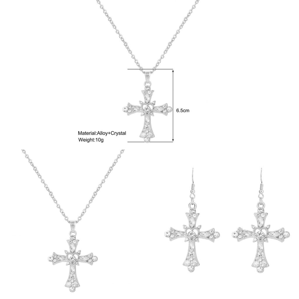 Animal Zodiac Cross Pendant Necklace With Alloy Material For Women