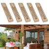 Exquisite Wall Thermometer Tool 22cm × 5cm Hanging Hole Indoor Outdoor Outdoor Thermometer Set Thermometer Wood Color