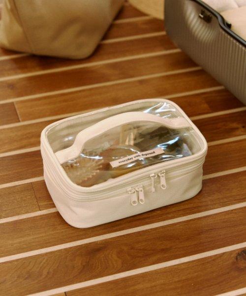 [Depound] Ivory Double Layer Cosmetic Pouch (DP2612PC001DIVXX)