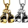 2025 New Vintage Fitness Boxing Gloves Titanium Steel Necklace Punk Pendant Car Suspension Pendant Decoration