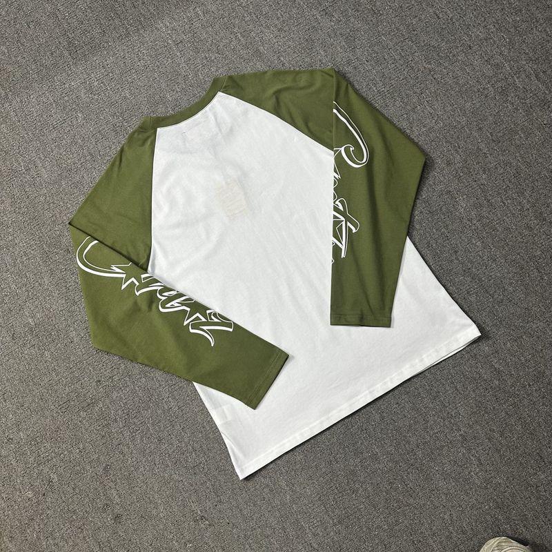 Skull Island Unisex Color Block Letter Print Raglan Long Sleeve T-shirt