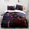 3D Print Siren Head Bedding Set Duvet Cover Sheet Printed Bed Set Pillowcase Bed Full Queen King Size Comforter Bedroom