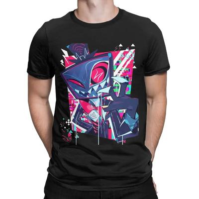 Novelty Hazbins Hotels Vox T-Shirt for Men Round Neck 100% Cotton T Shirt Short Sleeve Tops T-Shirts Men’s