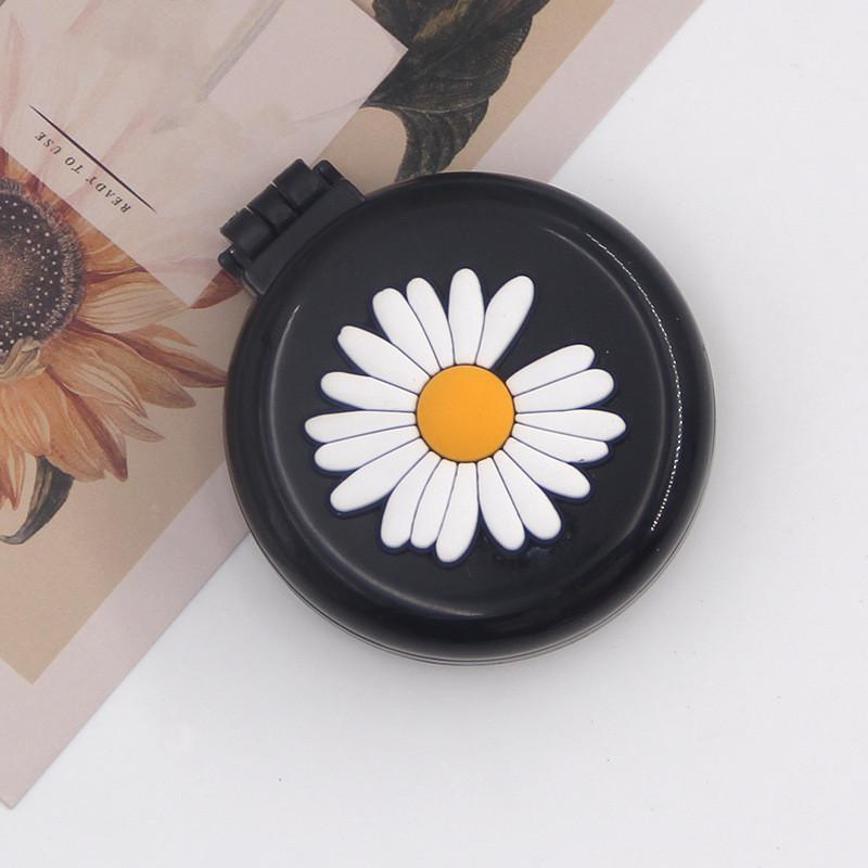 Cute Cartoon Folding Comb with Cosmetic Mirror for Girls Air Cushion Massage Portable Comb  Kids Dress Up Makeups Toy Gifts