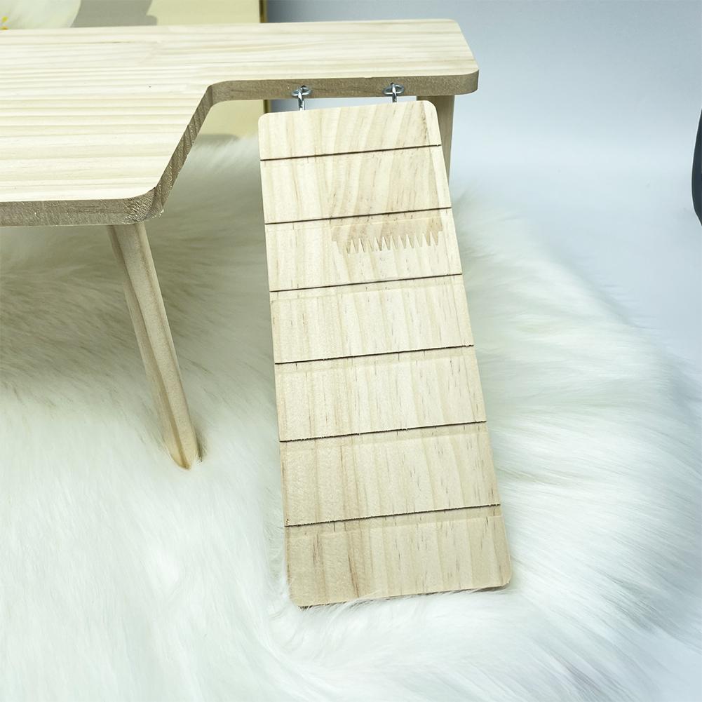 Pine Wood Hamster Ladder Platform Climbing Toy House Cage Accessories for Small Pets Hamster Mice Pet Supplies