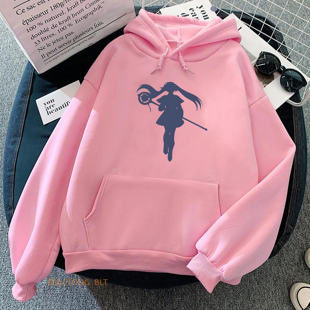 Sousou No Frieren Manga Herren Kapuzenpullover Jungen Harajuku Mädchen Hip Hop Pullover Ausgefallenes Musikgeschenk Lässiger Lockerer Bequemer Pullover