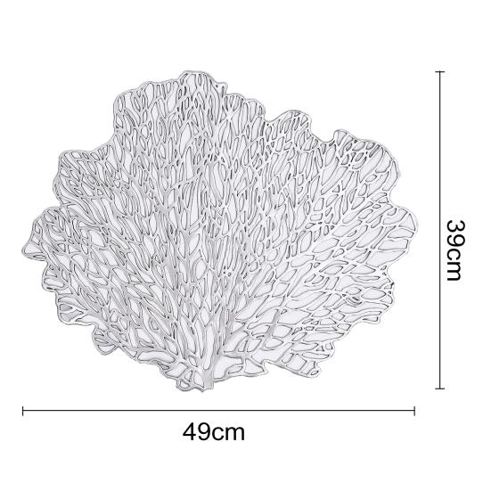 Tovaglietta da tavolo resistente al calore Tovaglietta da cucina Elegante tovaglietta da pranzo a forma di corallo per la decorazione della casa