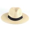 Unisex Summer Travel Straw Beach Fedora Hat with Sun Protection