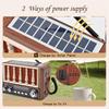 Portable Vintage Radio Classic Retro Solar Emergency Radios Receiver Multi-functional TWS Setero Bluetooth Speaker TF USB