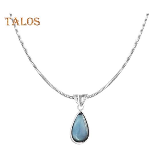 

Ожерелье с каплями воды Let Tears Out Blue Teardrop, ожерелья для женщин, чокер с искусственным кристаллом и каплями воды синий