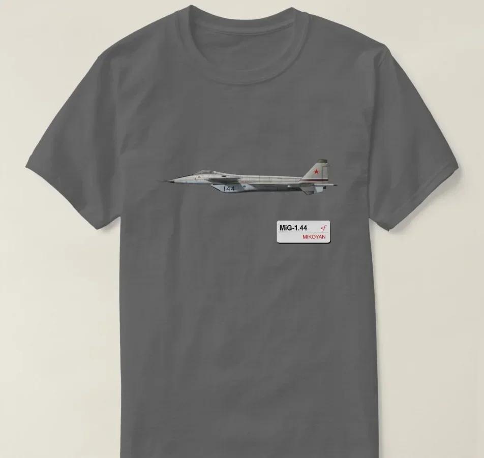 Russian Aerospace Force MiG 144 Fighter TShirt 100 Cotton ONeck Summer Short Sleeve Casual Unisexs Tshirt Size S3XL
