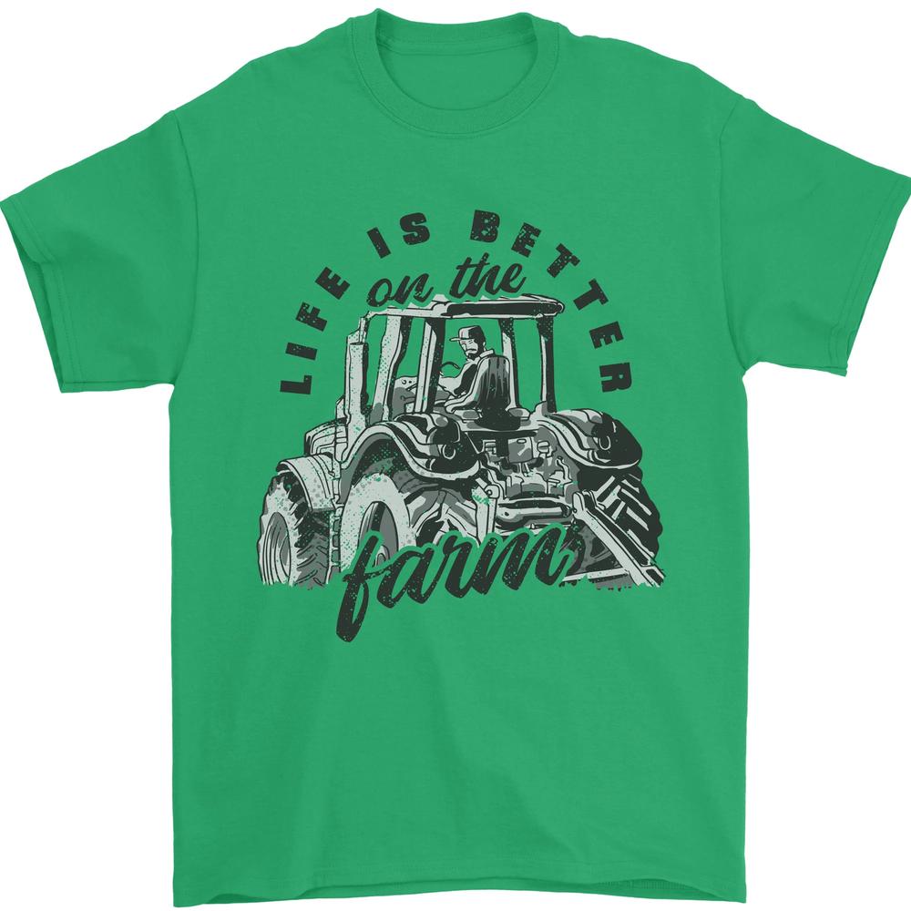 Tractor Life Is Better Farm Funny Farming Unisexs TShirt 100 Cotton