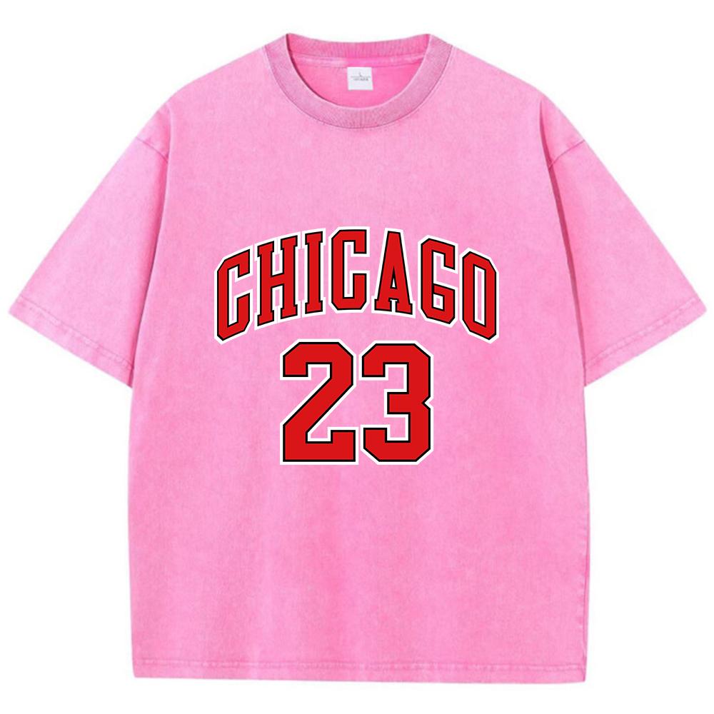 Chicago Basketball Spirit 23 Man Tee Shirt Graphic Sports Tee Clothing High-Quality T Shirt Cute Fashion Clothing