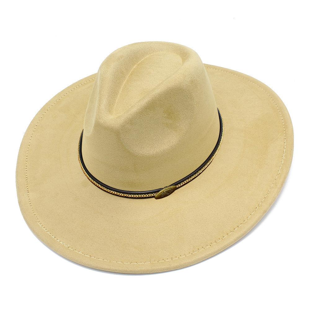 Cappello a cilindro fedora oversize stile europeo e americano uomo e donna semplice ed elegante parasole da esterno cappello jazz cappello da spiaggia per vacanze al mare