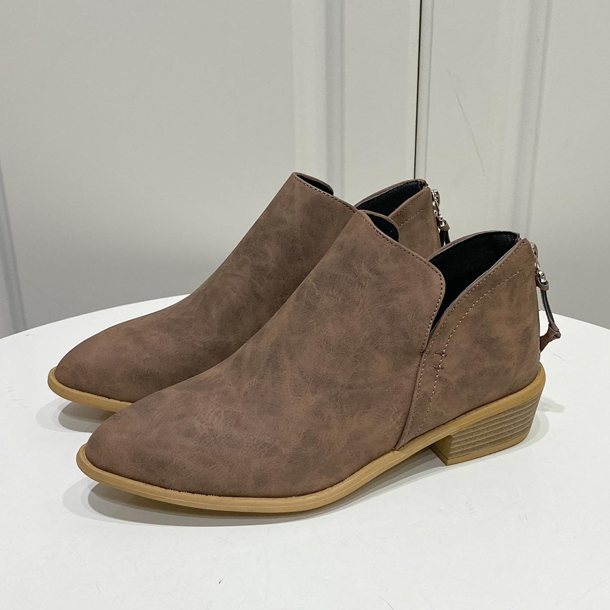 

Women Boots 2024 Autumn/Winter Fashion Cotton Shoes Plush Soft Bottom Waterproof Zipper Strap High Heel Women Boots Botas Mujer 43