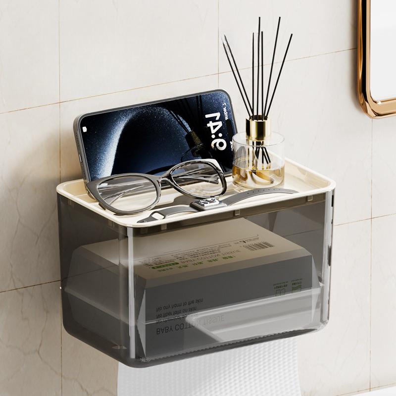 

Clear Acrylic Tissue Box Holder Tissue Dispenser Napkin Holder Car Home Office Desktop Tissue Storage Box Organizer серый