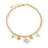 Niche high-end ceramic heart starfish necklace, Western style DIY jewelry, titanium steel accessories for women