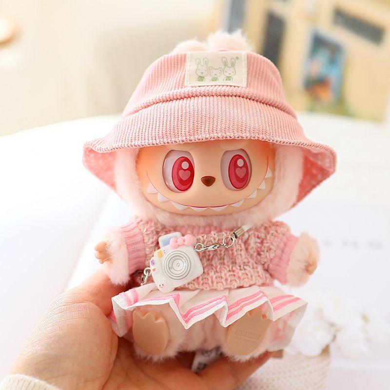 Labubu Blind Box Pendant Clothes for Parties Labubuwa Clothes for JK Pleated Skirt Set