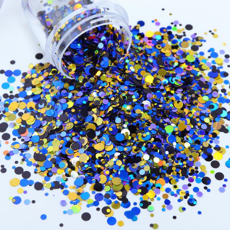 

10 мл/коробка Голографические круглые смоляные пайетки с блестками для наполнителя эпоксидной смолы Блестящие пайетки в форме пузырьков Декор DIY Изготовление ювелирных изделий