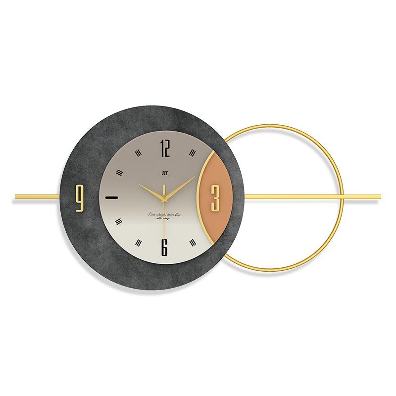 

Luxury Wall Clocks Modern Living Room Metal Gold Silent Wall Clock Big Size Creative Art Design Home Decoretion Living Room Gift 100X50CM белый