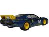 Kyosho Ferrari Mini Car Collection 8 NEO 512BB LM Blue 1/64 No,75