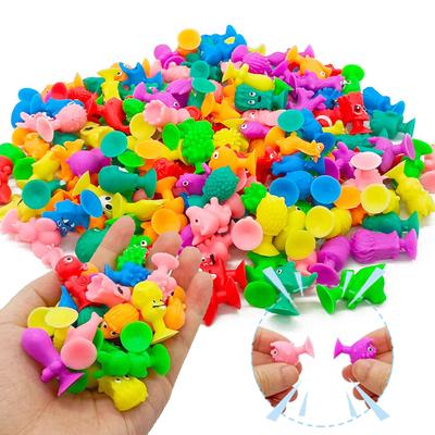 10~60pcs Mini Suction Cup Doll Silicone Household Ornaments DIY Offi Desktop Decorations Micro Model Decorative Products TMZ