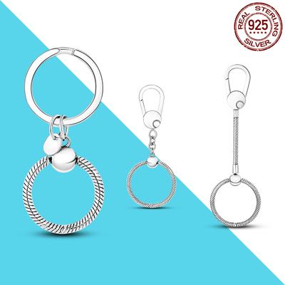 Small and Medium Bag Charm Holder Moments Collection Charm Key Ring Fit Original Chain Charms DIY