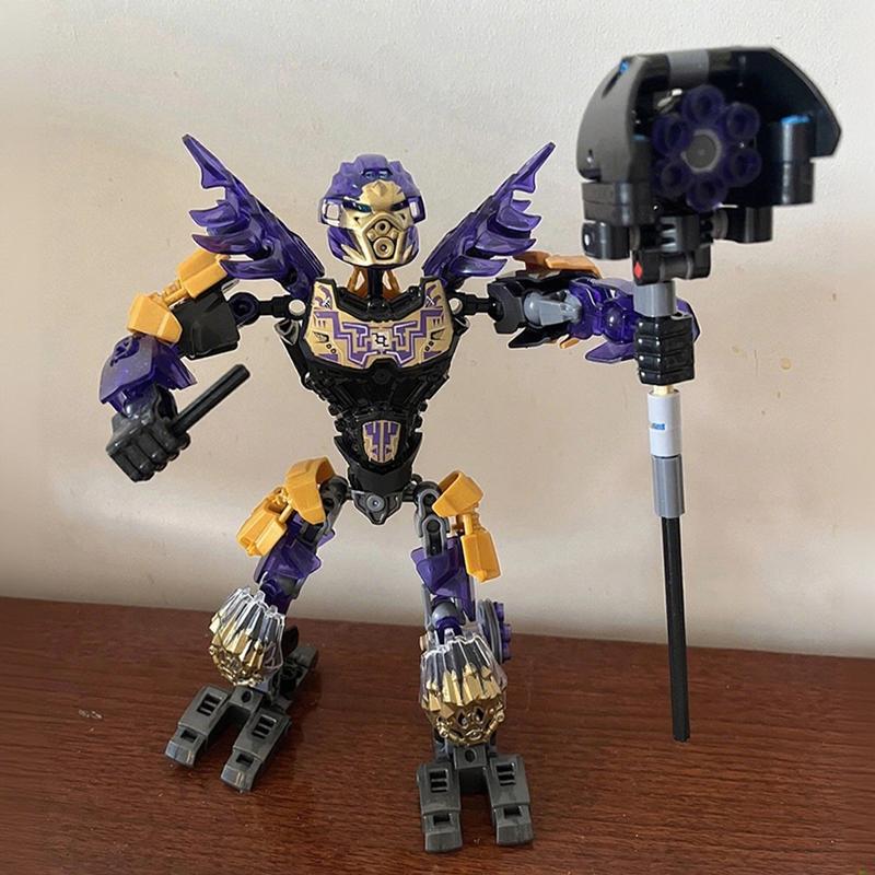 Neue Bionicle Kreatur Meister der Goldenen Maske Bausteine Feuer Uniter Tahu Kombinierter Roboter Mech Steine Spielzeug Für Jungen Geschenke