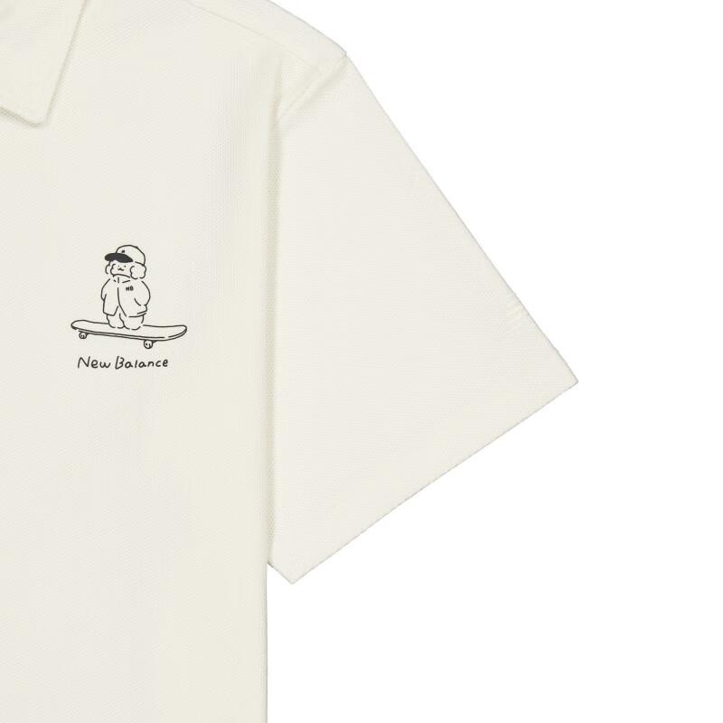 New Balance Polo Shirt Unisex White NFE27011-IV