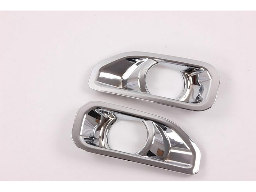 Compatible with 2019 Wrangler - ABS Electroplated Front Fog Light Cover Frame Decor.