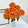 Rose Bridal Wedding Decor Artificial Silk Flower Bouquet For Home Stage Events