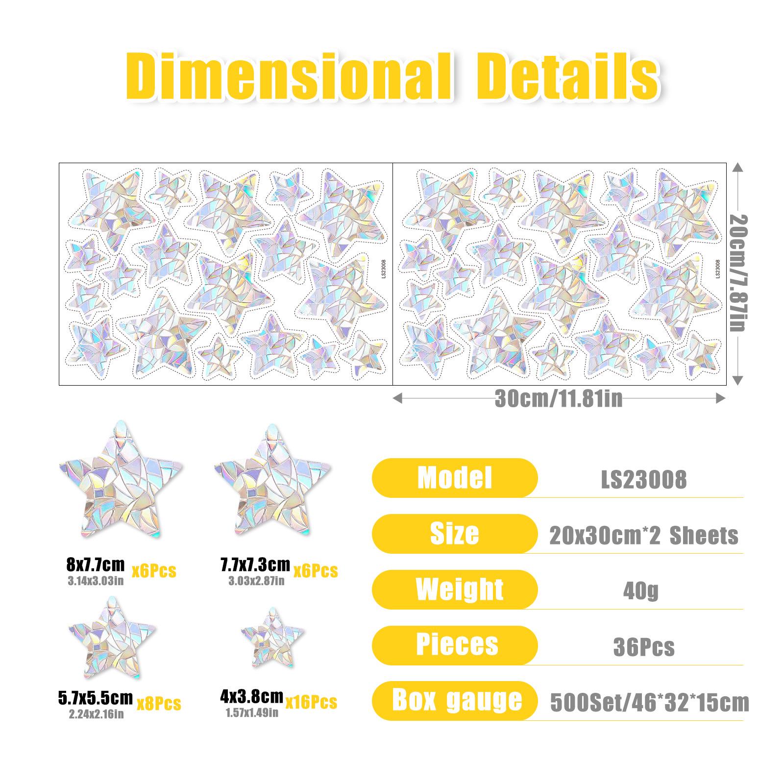 

Цветная радужная призма бабочка оконная наклейка: Электростатический декор для стекла и ловцы солнца 30x20CM, 2 sheets