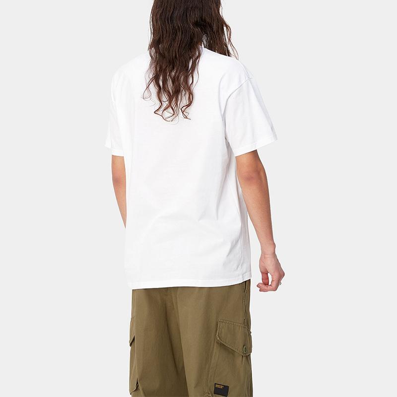 Carhartt WIP SS24 S/S Gummy T-Shirt Loose Fit Letter Print Crew Neck Short Sleeve T-Shirt Unisex T-Shirt White I033164-02-XX