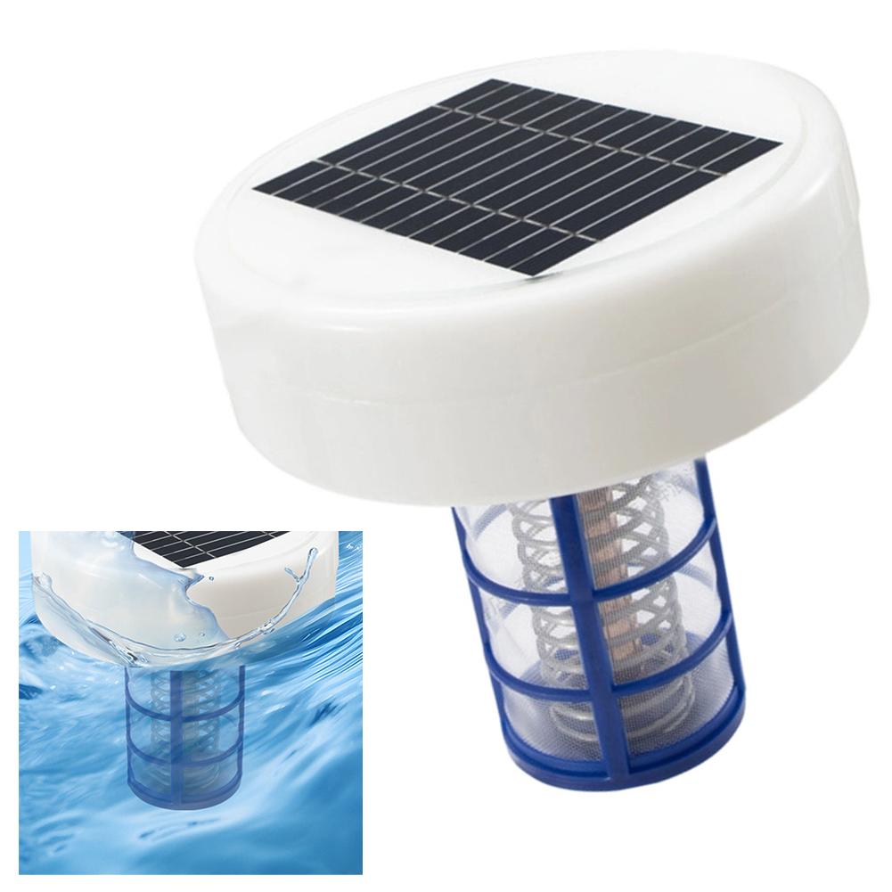 Pool Ionizer with Copper Anode and Basket Screen Replacement Powered by Solar Energy for Spa Fountain and Pool Water Care China Mainland