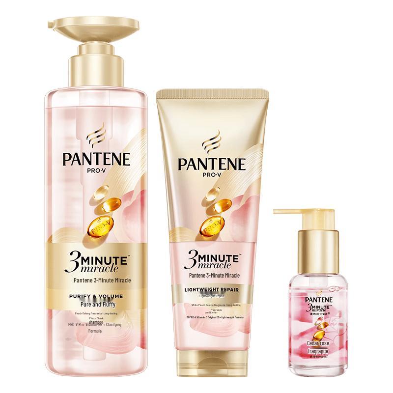 Pantene 3-Minute Miracle Peach Hair Repair Set