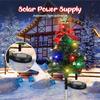 Solar Cedar Christmas Trees Lights IP44 Waterproof & 2 Lighting Modes Outdoor Xmas Tree Stake Lamp for Pathway Garden Yard Decor