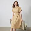Women's Striped Workwear Shirt Dress