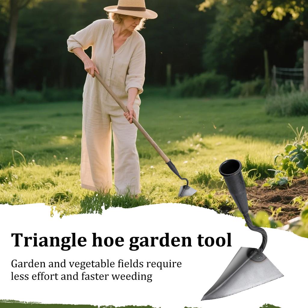 Zappa da Giardino, Zappa Digger in Acciaio Inossidabile, Zappa per Scavare Fossati, Zappa da Piantagione per Scavare, Diserbare, Tagliare e Allentare il Terreno