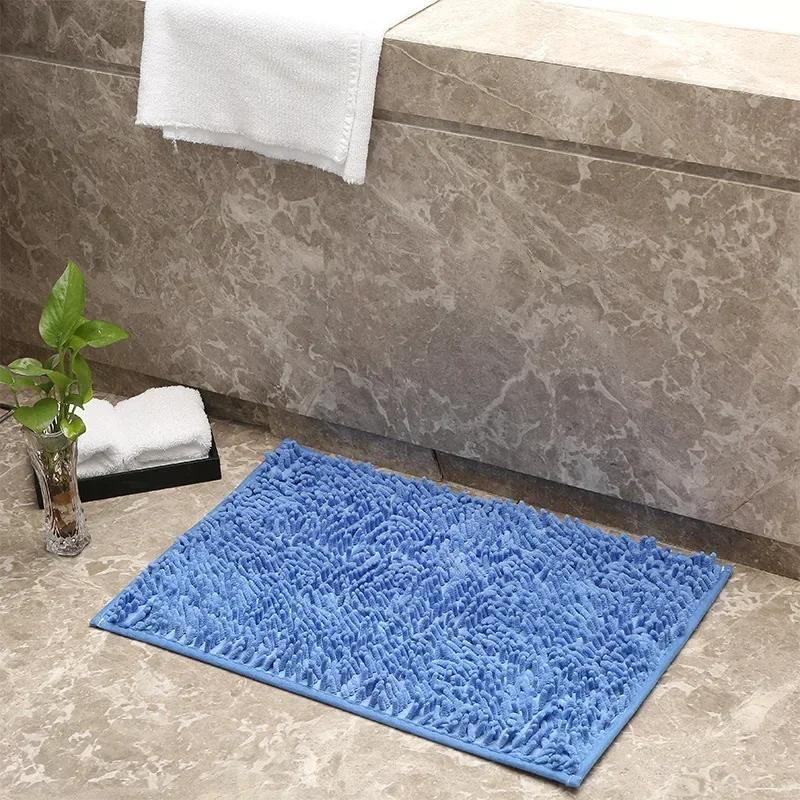 Fluffy Rug Carpet Living Room Bedroom Kitchen Bathroom Absorbent Non-slip Chenille Floor Mats Solid Simple Daily Comfortable Ins