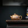 Handmade Yixing Dragon Bone Gold Sand Kung Fu Tea Set by Renowned Artist