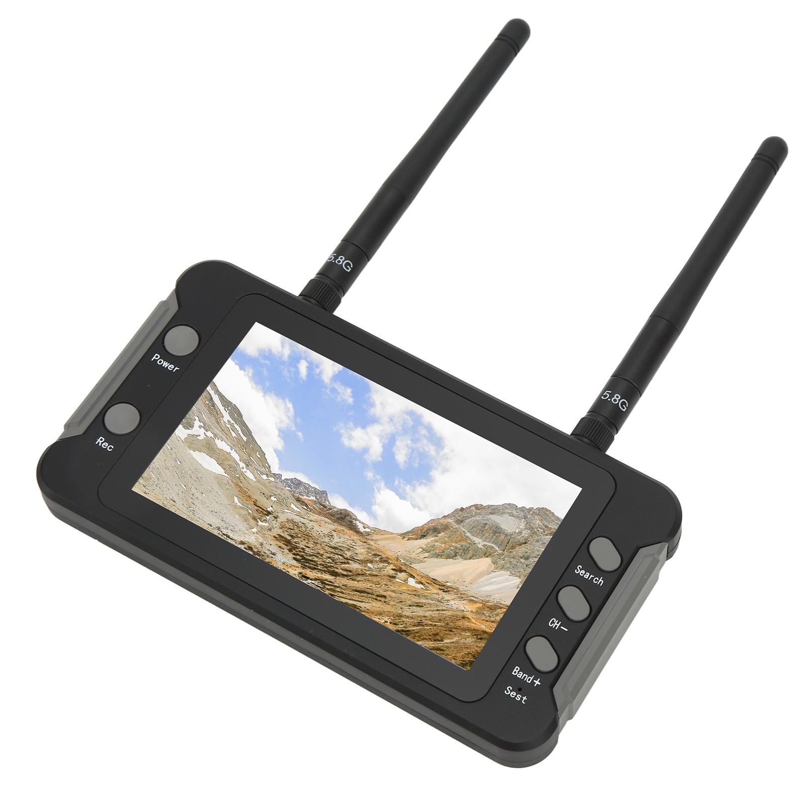 

Для монітора приймача FPV 4,3 дюйма 5,8 ГГц 40-канальний DVR функція RC Drone екран дисплея з автоматичним пошуком