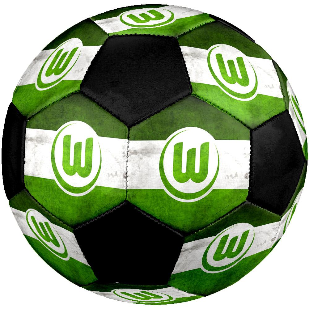 VfL Wolfsburg Soccer Ball Colorful All Ages Machine Stitched PVC Competition Ready Durable High-Bounce.SIZE5