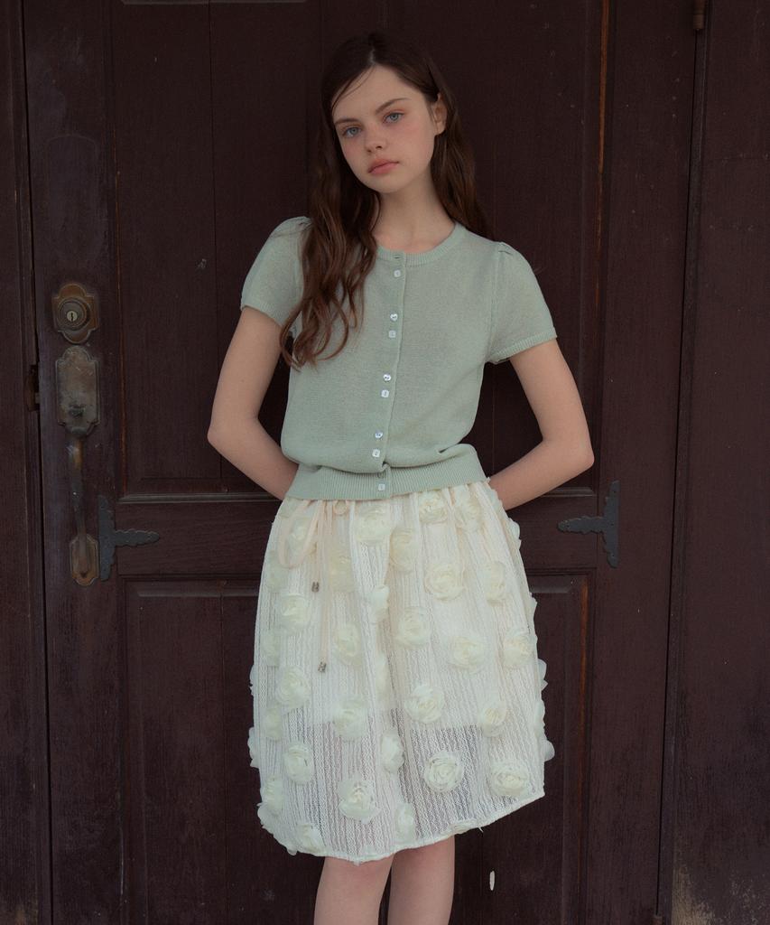 Aueonoseuteljia Rosy Layered Wrap Skirt_Ivory(Ob6Sk10)
