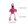 Niedliches Plüsch-Flamingo-Haustier-Hundespielzeug aus Cord für kleine große Hunde, Zahnreinigung, quietschendes, interaktives Welpenspielzeug, Haustier-Zubehör