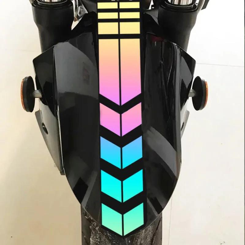 Motorcycle Arrow Stripe Stickers for Honda Yamaha  Waterproof Oilproof Reflective Motorbike Tape Sticker Decals Moto Accessories